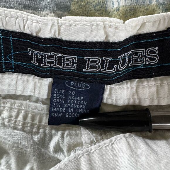 The Blues White Capri Women's Pants Sz 20 - Picture 6 of 7